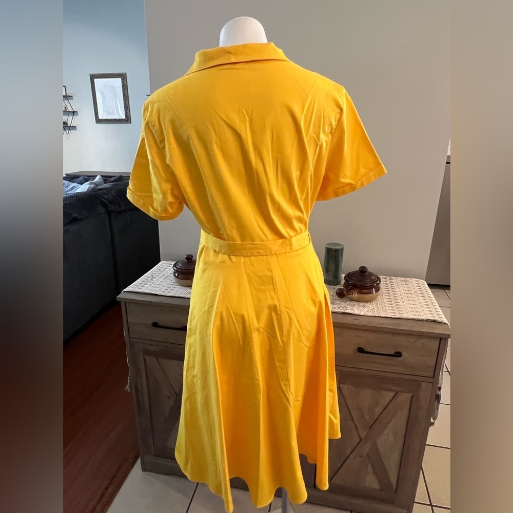 Wedtrend Like New Yellow Midi Dress — image 4 of 5